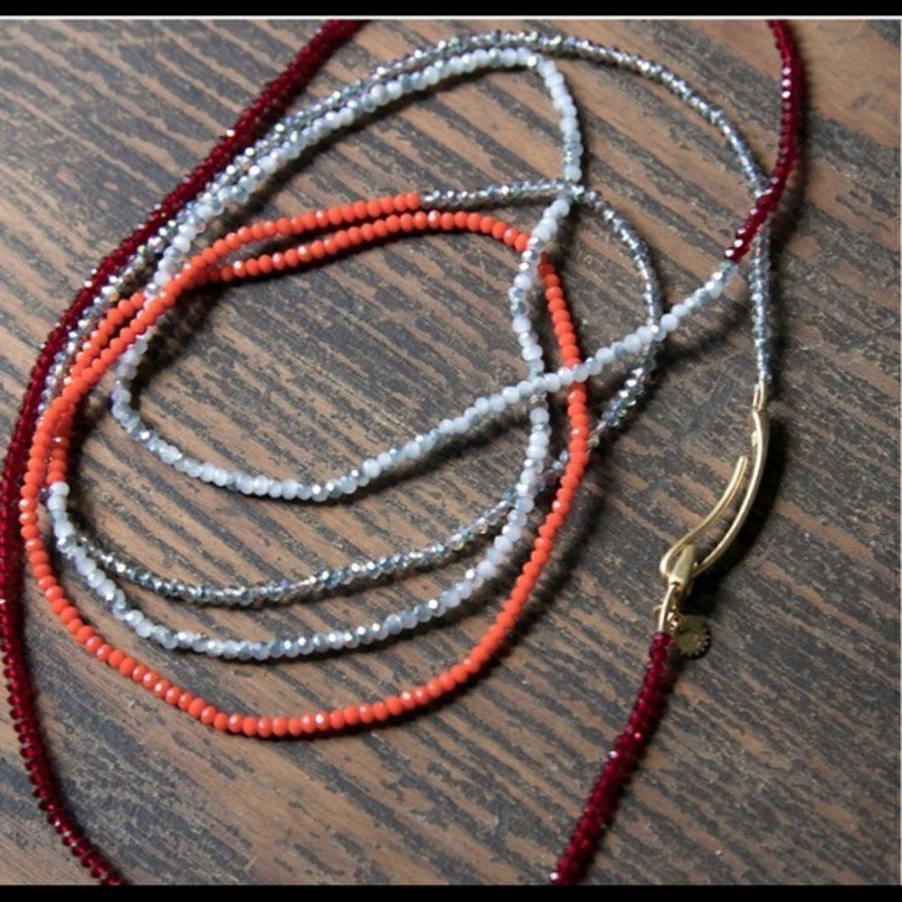 India Hicks Eclipse Necklace - Flamingo NWT - Picture 2 of 6